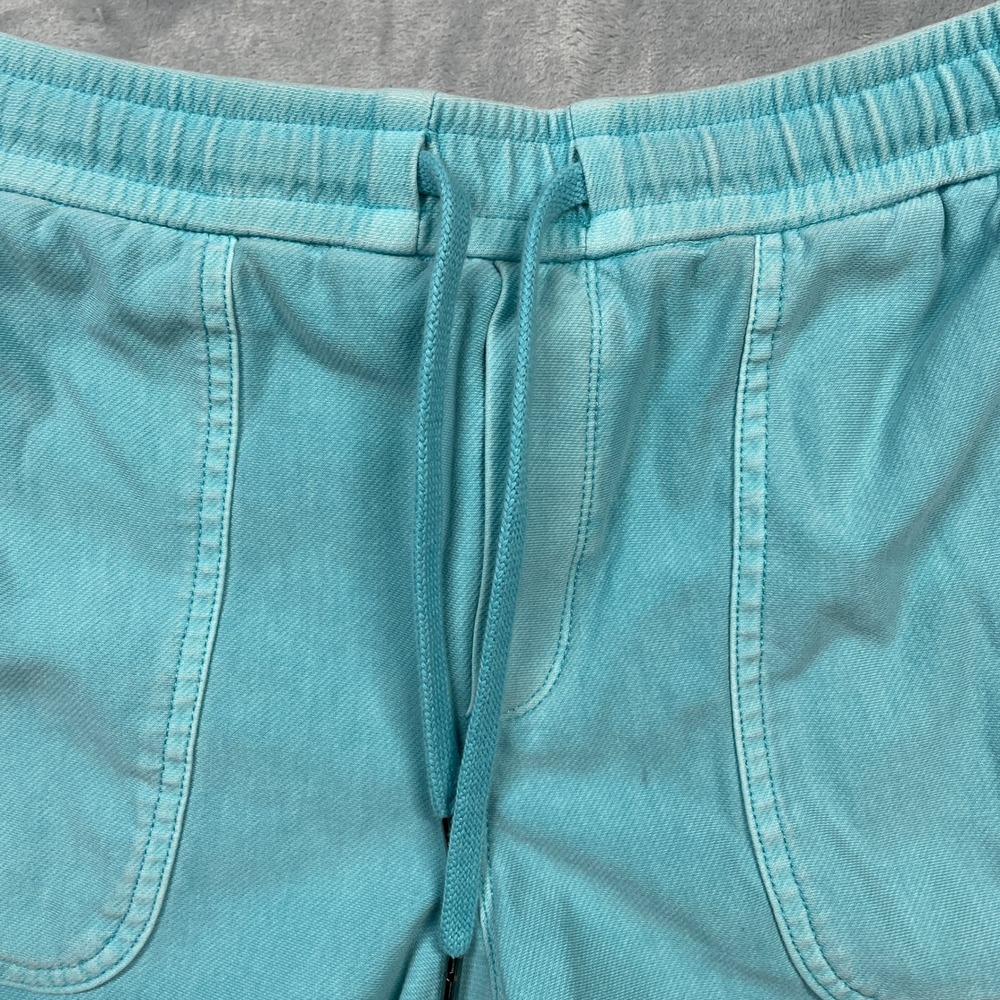 Athleta Light Teal Athletic Drawstring Shorts - Picture 3 of 8